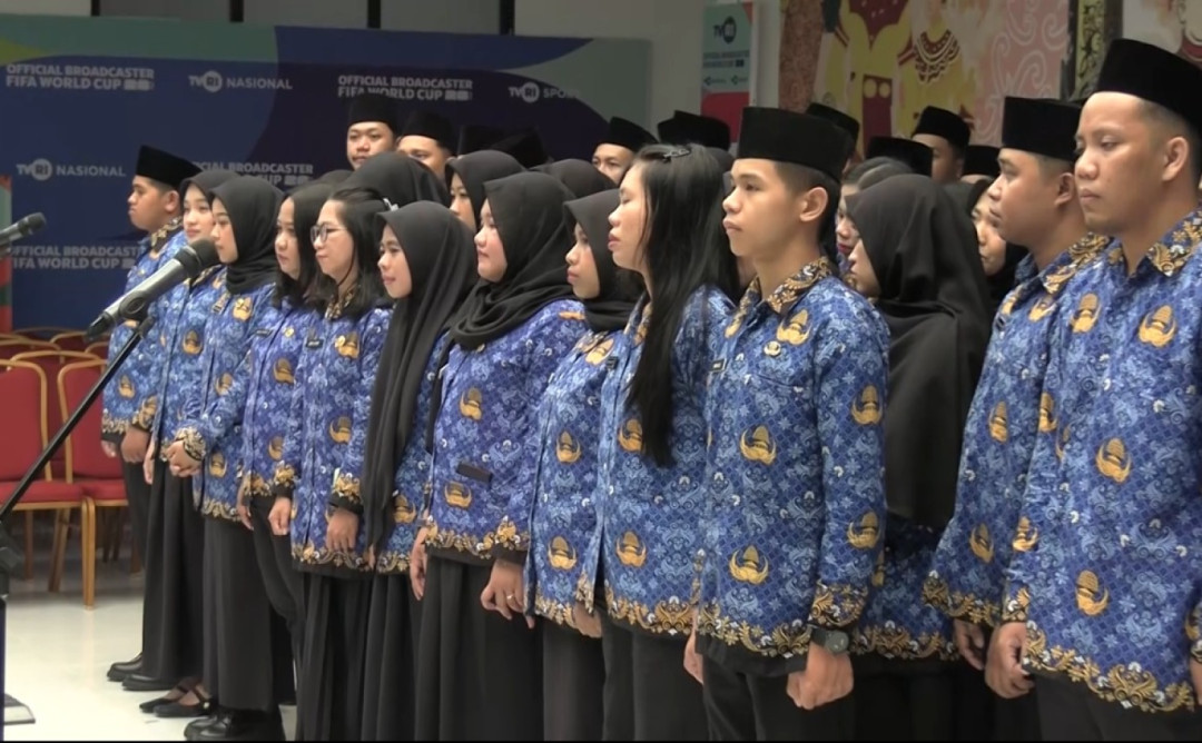 TVRI Lantik Ribuan PNS Secara Nasional, 56 Pegawai TVRI Kaltara Resmi Diangkat