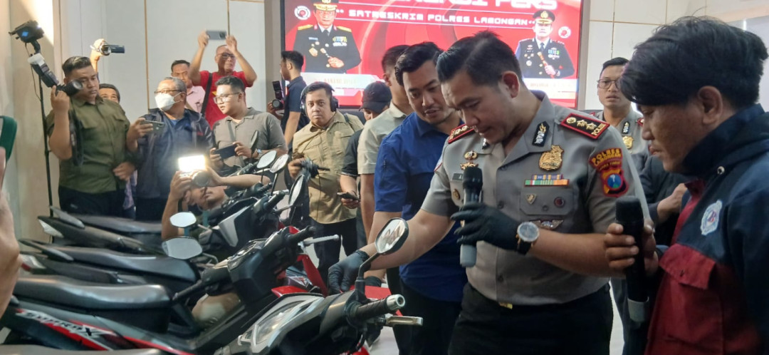 Didalangi Residivis, Sindikat Curanmor Berhasil Diungkap Polres Lamongan