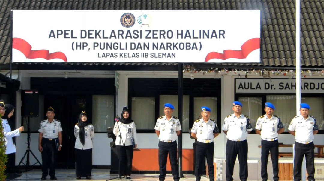 Lapas Sleman Deklarasikan Zero Halinar