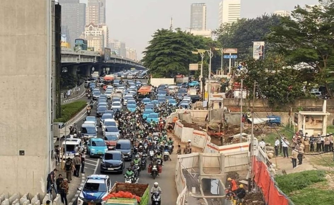 Urai Macet, Uji Coba Rekayasa Lalin di Simpang Fatmawati Dimulai