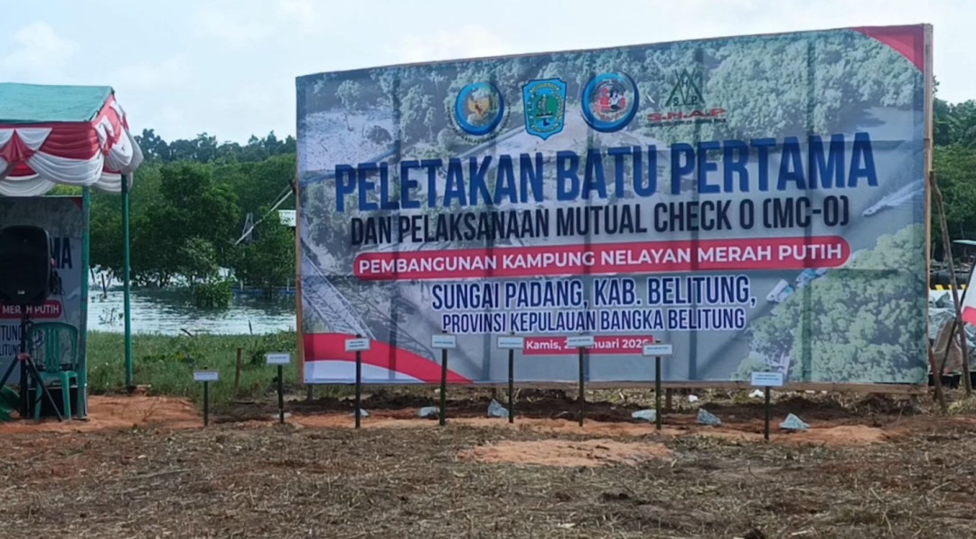 Belitung Mulai Pembangunan Kampung Nelayan Merah Putih