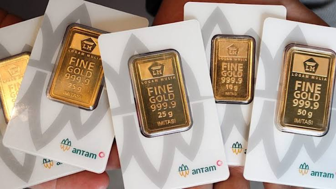 Harga Emas Antam Turun Jadi Rp 2,807 Juta