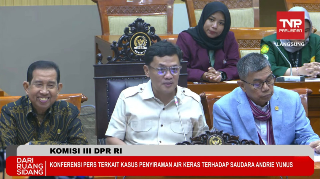 Komisi III DPR Desak Polri Tangkap Pelaku Penyiraman Air Keras Andrie Yunus