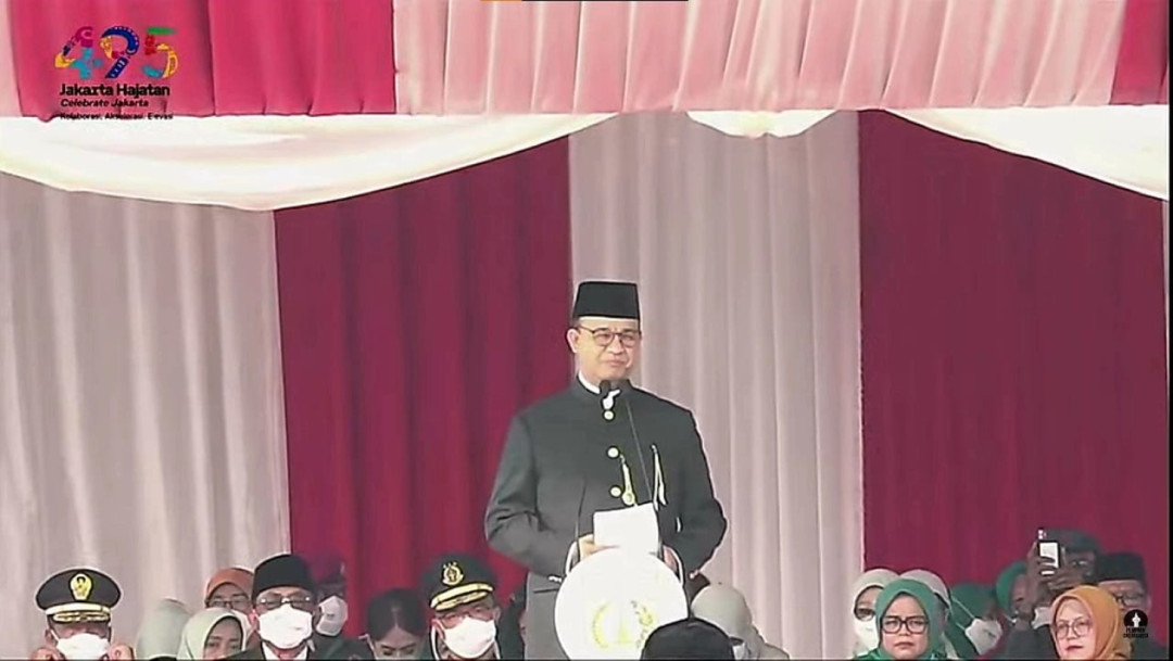HUT ke-495 DKI Jakarta, Anies: Kota Ini Tidak Pernah Berhenti Berbenah Diri