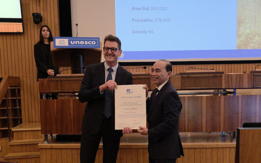Tiga Geopark Indonesia Raih Sertifikat UNESCO Global Geopark