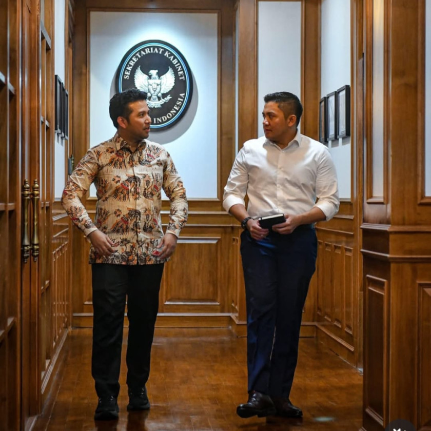 Seskab dan Wagub Jatim Bahas Insfratruktur Strategis