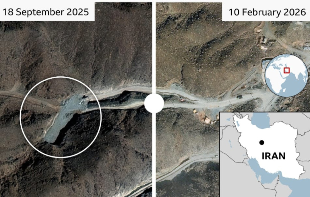 Iran Perkuat Terowongan Nuklir di Bawah Gunung