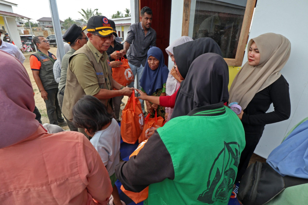 BNPB Targetkan Huntara di Aceh Tamiang Rampung Lima Hari