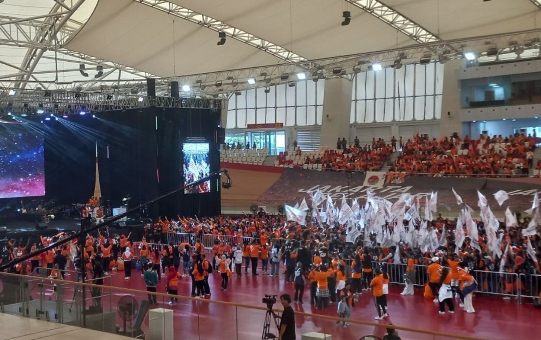 Kampanye Akbar Perdana Pramono-Rano, Para Pendukung Mulai Padati Jakarta International Velodrome