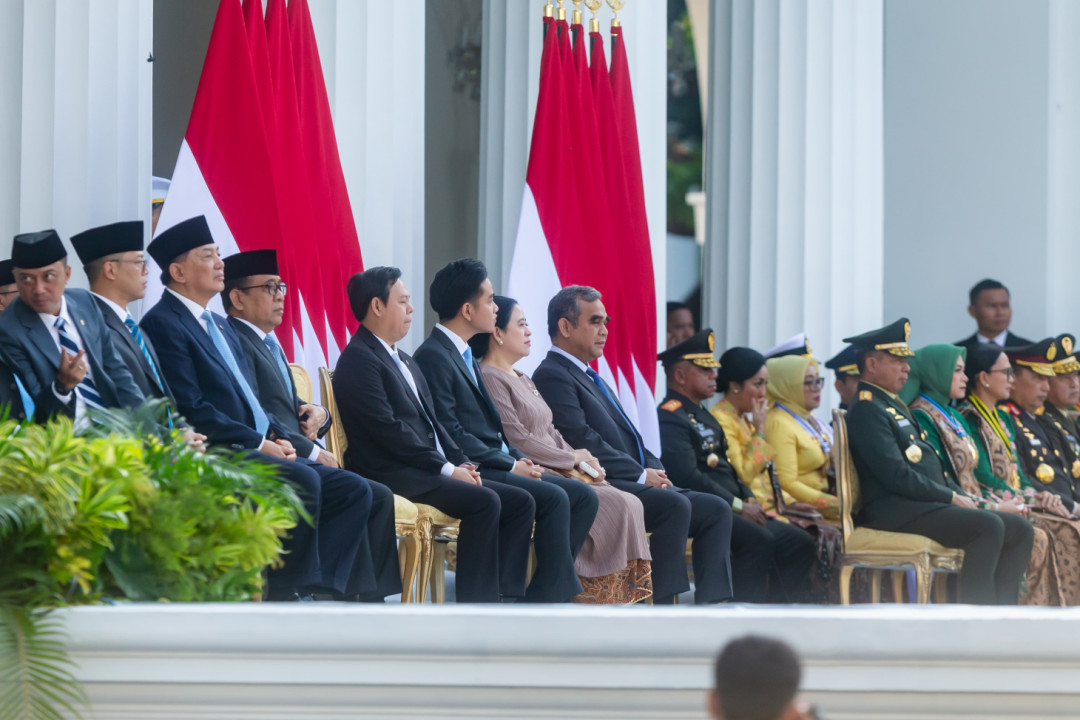 Wapres Gibran Dan Ketua DPR Puan  Kompak Dalam Upacara Praspa TNI-Polri 2025