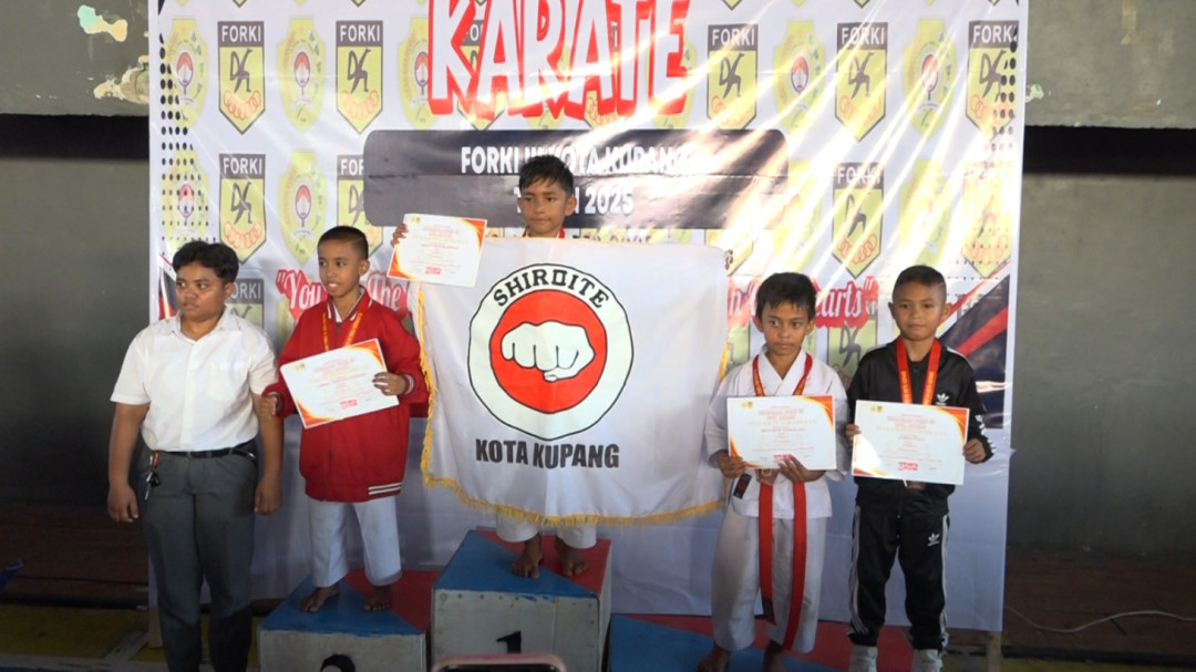 Karate Shiroite Kota Kupang Raih Peringkat 4 Juara Umum di Kejuaraan Forki III
