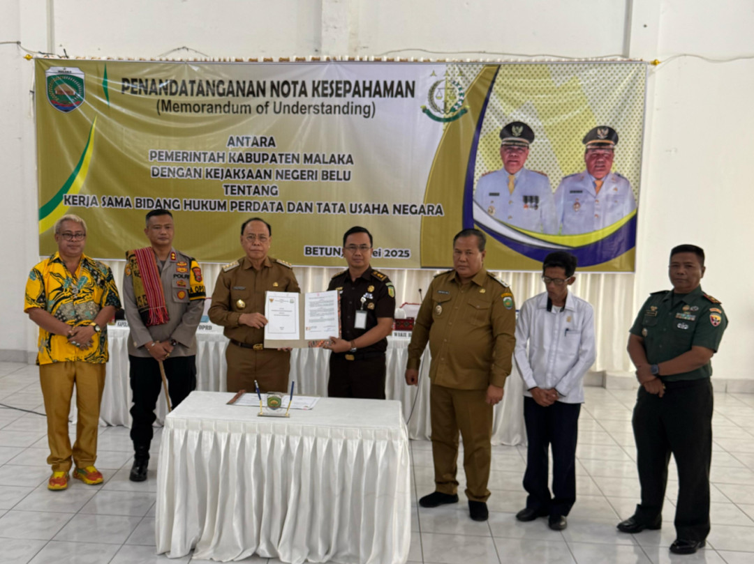 MoU Pemkab Malaka dan Kejari Atambua, Bupati: Ini Langkah Awal Kawal Program Pemerintah