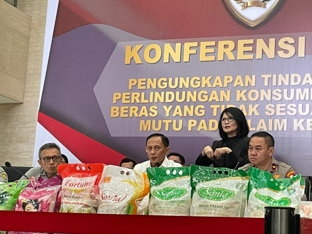 Polri Ungkap Kasus Beras Oplosan, Kerugian Capai Rp99.35 Triliun