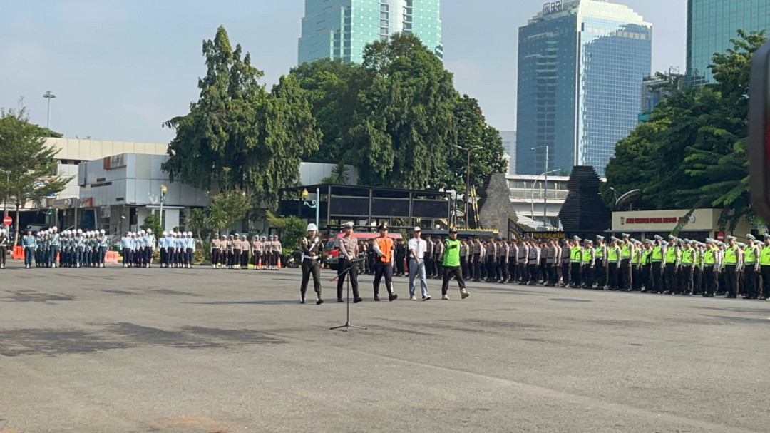 Polda Metro Jaya Gelar Apel Pasukan Operasi Keselamatan Jaya 2024