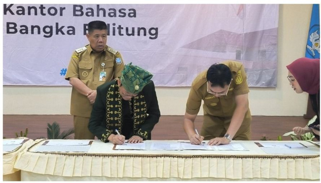 Badan Bahasa Perkuat Kolaborasi Pelestarian Bahasa Daerah di Bangka Belitung
