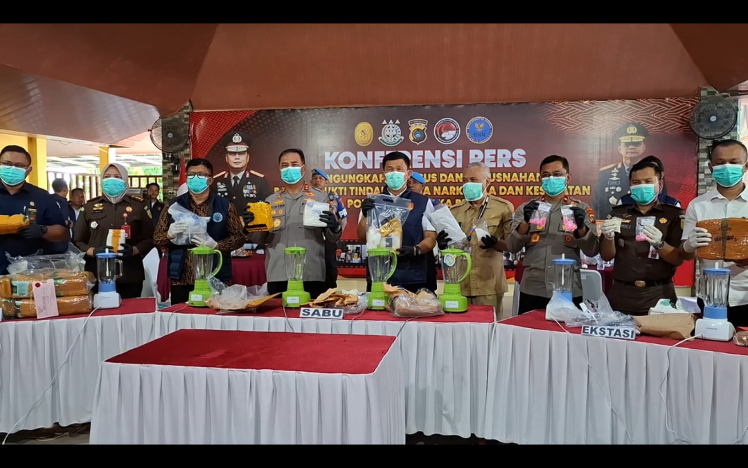 Polda Babel Sita Puluhan Kilogram Narkoba di Awal 2026