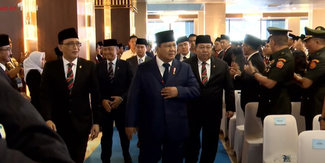 Presiden Prabowo Hadiri Pengukuhan Hakim MA, Tunjukkan Komitmen Keadilan