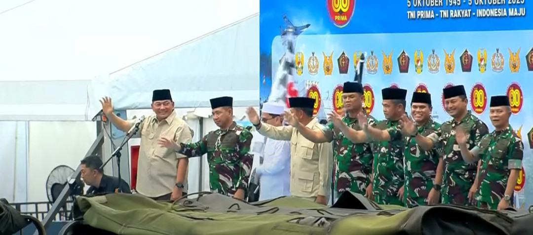 Jelang HUT ke-80, TNI Gelar Pawai Kebangsaan di Monas