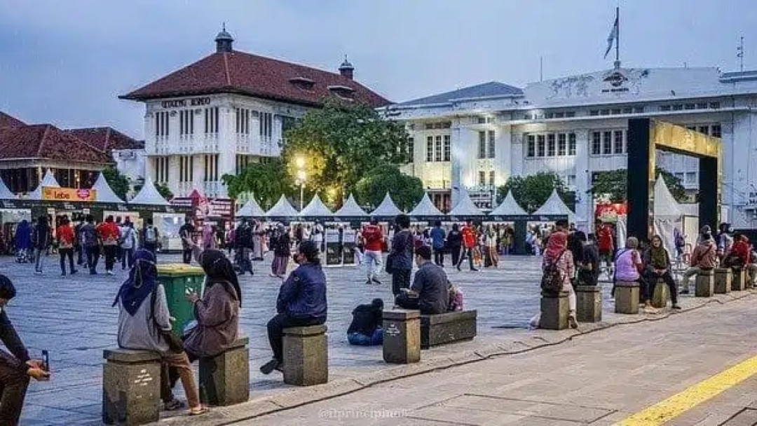 15.689 Wisatawan Padati Kawasan Bersejarah Kota Tua Selama Nataru