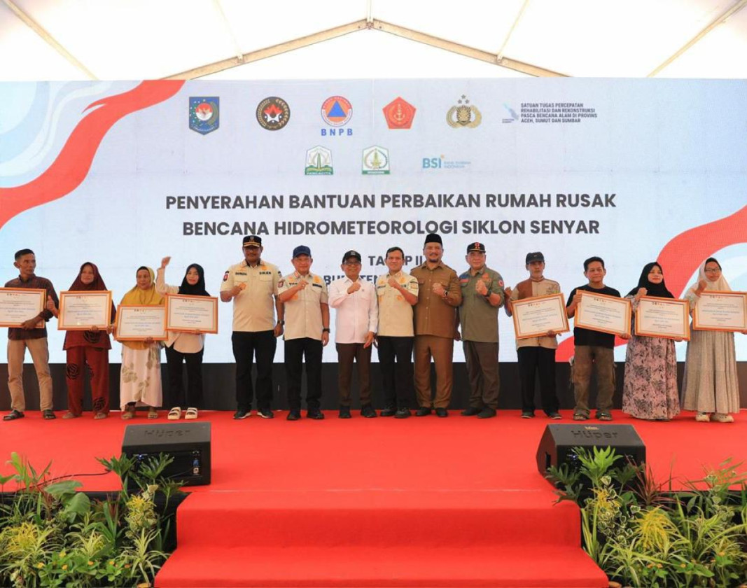 Pemerintah Salurkan Bantuan Stimulan Rumah Rusak Aceh Tamiang-Tapteng