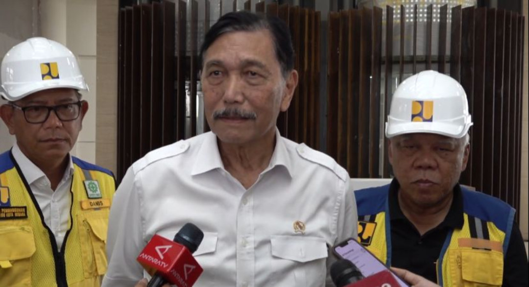 Menko Luhut Pastikan Persiapan Upacara HUT ke-79 RI di IKN Lancar