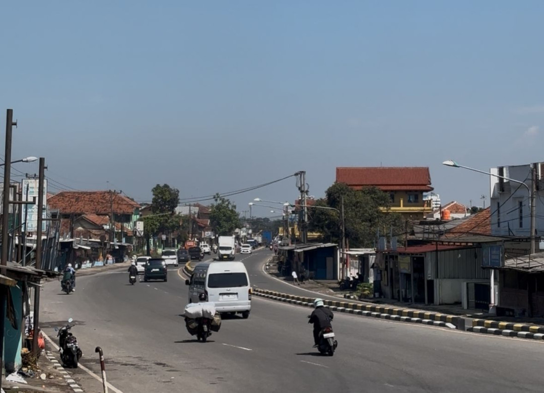 Arus Lalu Lintas di Simpang Nagreg Terpantau Lancar Pagi Ini