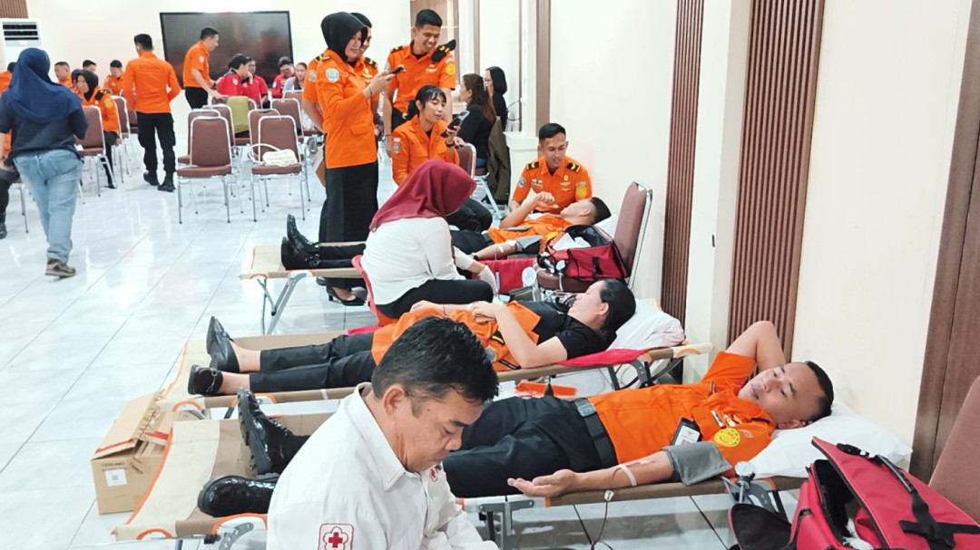 SAR Manado Gelar Donor Darah, Kumpulkan 74 Kantong untuk PMI Minahasa Utara