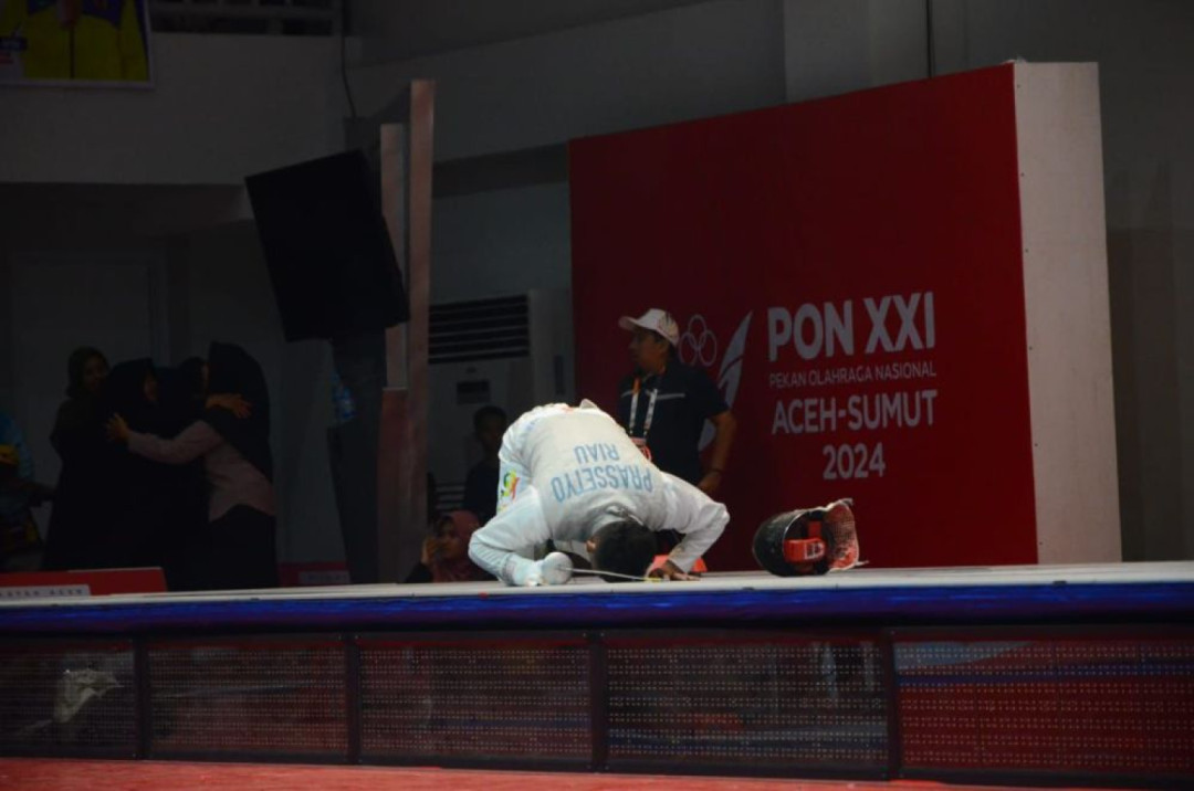 Meraih Emas di PON XXI, Atlet Anggar Riau Fatah: Medali Ini Berkat Doa Kedua Orang Tua