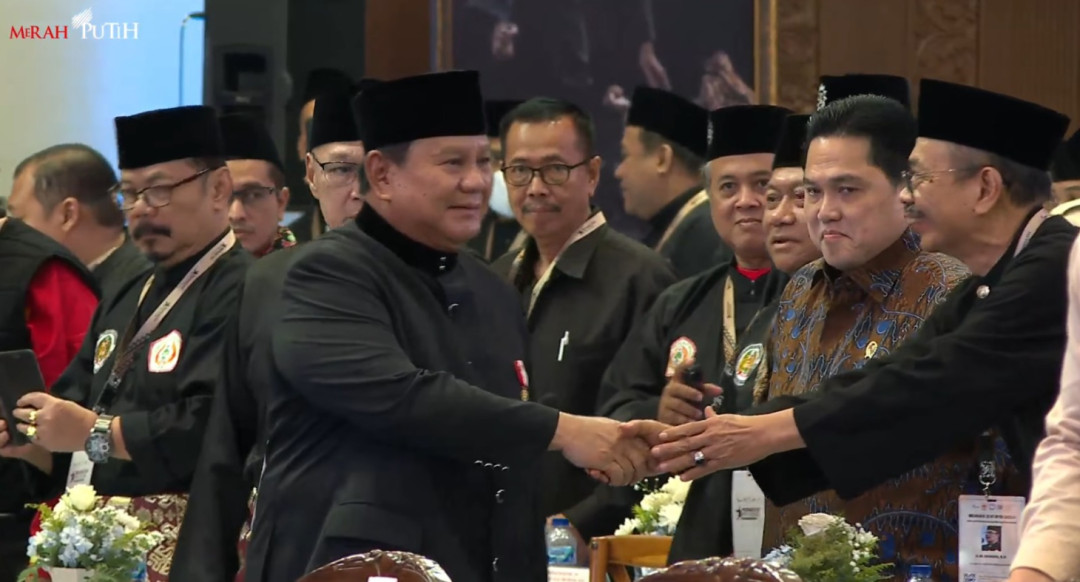Hadiri Munas XVI IPSI, Presiden Prabowo Disambut Para Pesilat