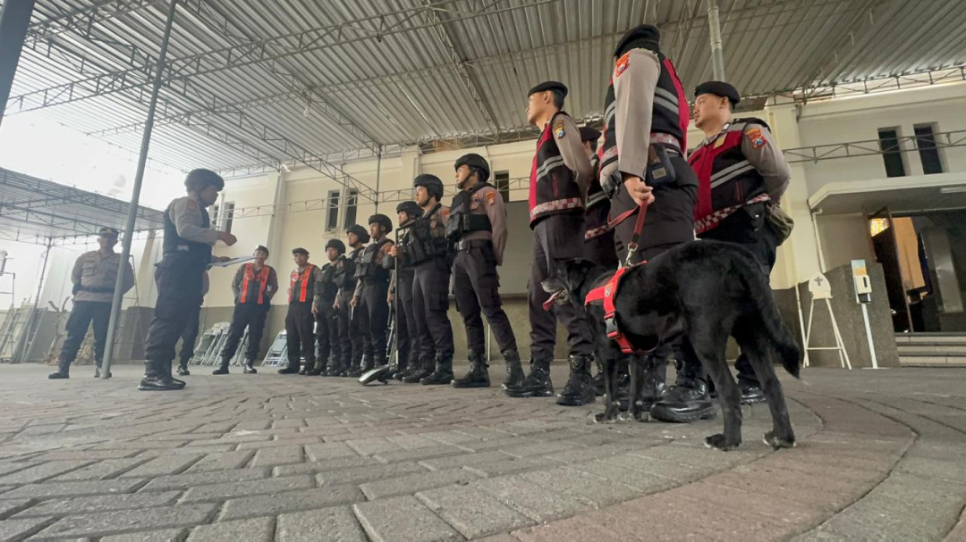 Aksi K-9 Amankan Jumat Agung Malang