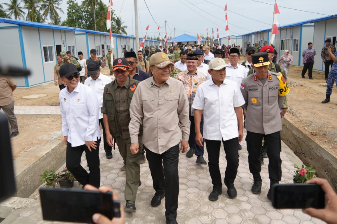 Menko Polkam Resmikan 104 Huntap untuk Korban Bencana di Aceh Utara