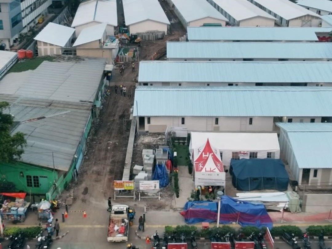 Progres Hunian Senen Capai 85 Persen