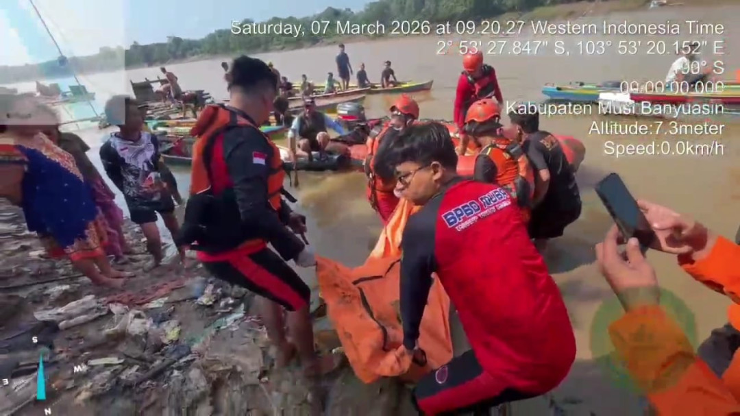 Korban Tenggelam di Sungai Musi Ditemukan Tim Gabungan