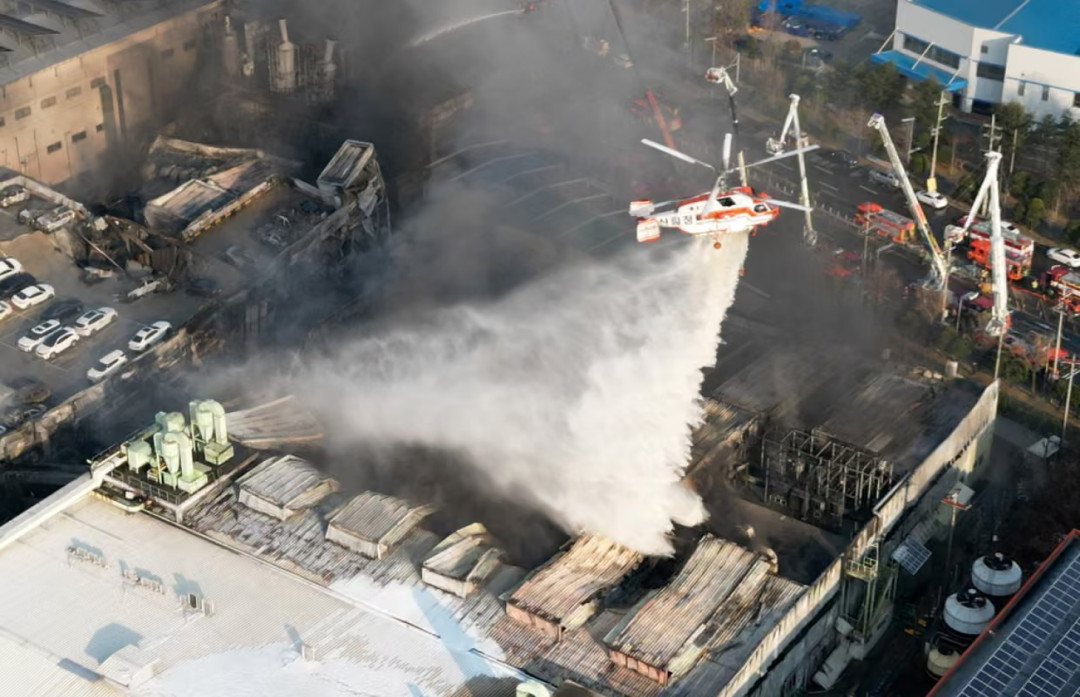 Kebakaran Pabrik Korea Selatan, 14 Orang Tewas