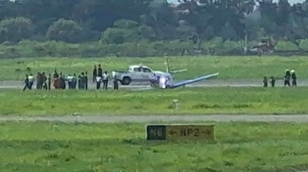 Kadispenal: Crash Landing Pesawat Latih di Juanda Disebabkan Faktor Cuaca
