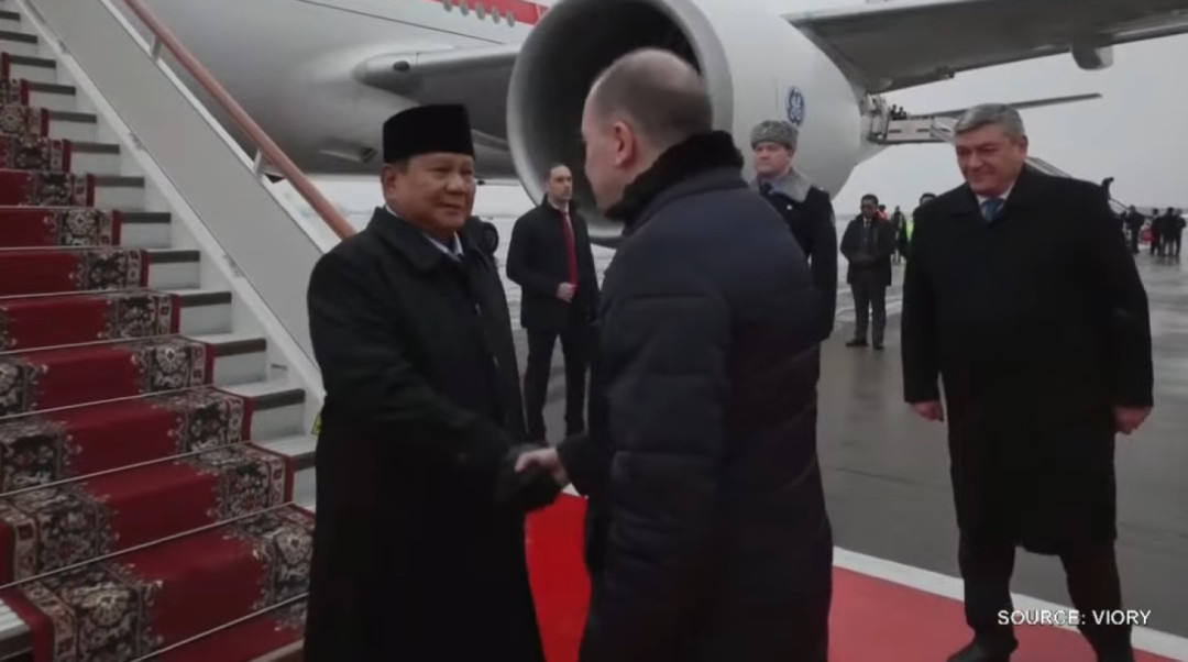 Kunjungan Kerja ke Rusia, Presiden Prabowo Resmi Tiba di Moskow