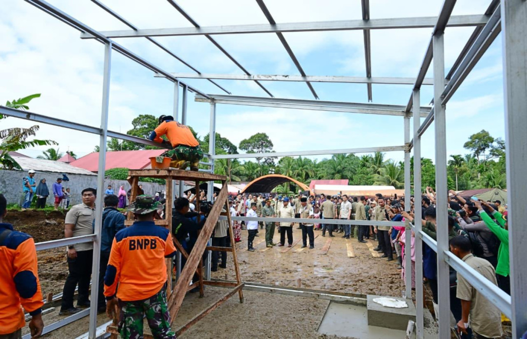 BNPB Percepat Pembangunan Huntap di Tapanuli Utara