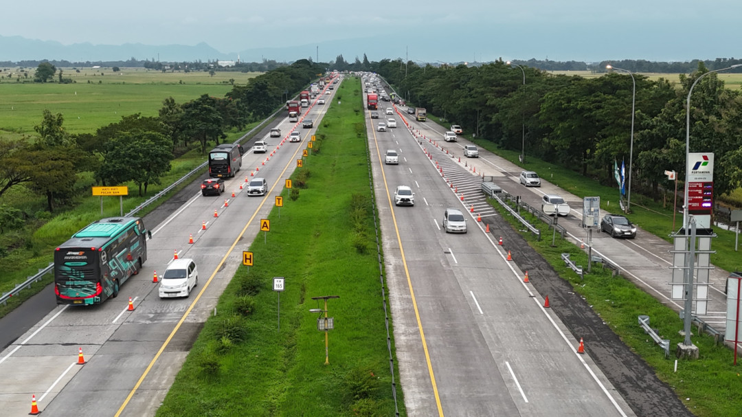Tol Cipali Lakukan Contra Flow KM 169-162 Arah Jakarta