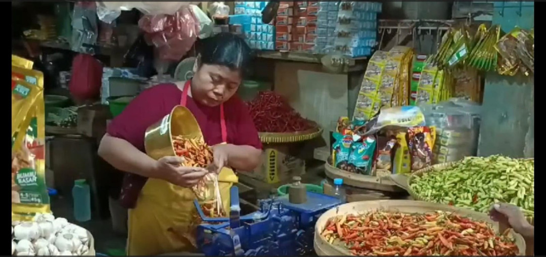 Jelang Nataru, Harga Komoditas Di Pasar Tradisional Bandar Lampung Naik