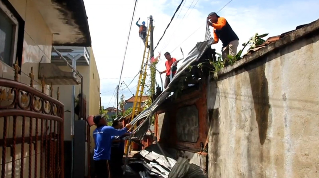 Angin Kencang Rusak Puluhan Rumah di Denpasar