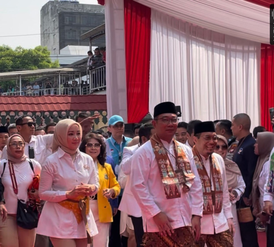Ridwan Kamil Umumkan Nama Pasangan Kampanye: ‘Rido’ Bukan ‘Rawon’