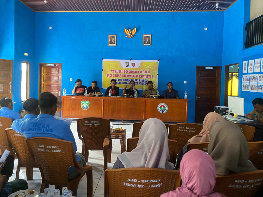 Polres Pangkep Sosialisasikan SKCK Online