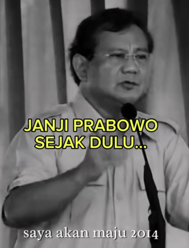 Janji Presiden Prabowo Sejak 2014 Disorot Warganet, Dinilai Mulai Terwujud