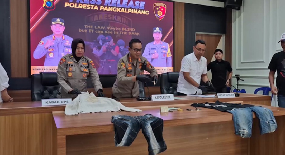 Polresta Pangkalpinang Ringkus Dua Residivis Jambret, Beraksi di Enam TKP