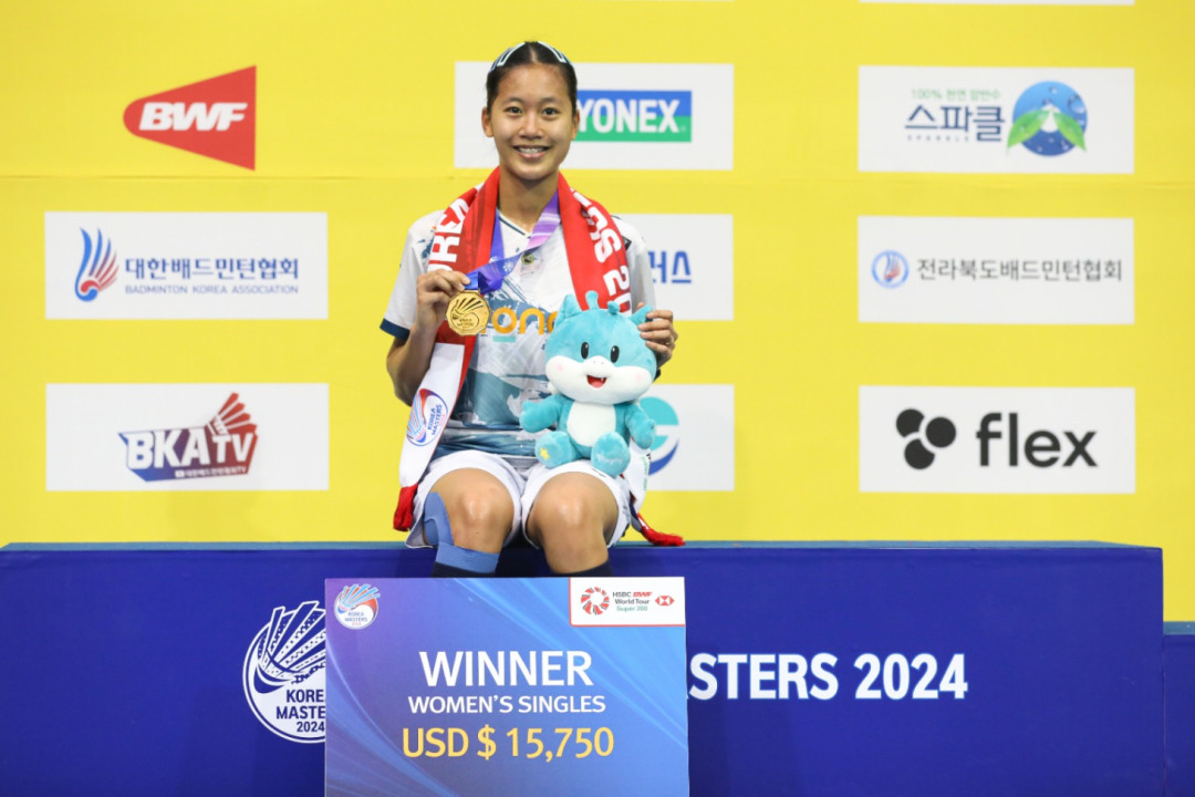 Sudahi 2 Tahun Puasa Gelar, Putri KW Juara Korea Masters 2024
