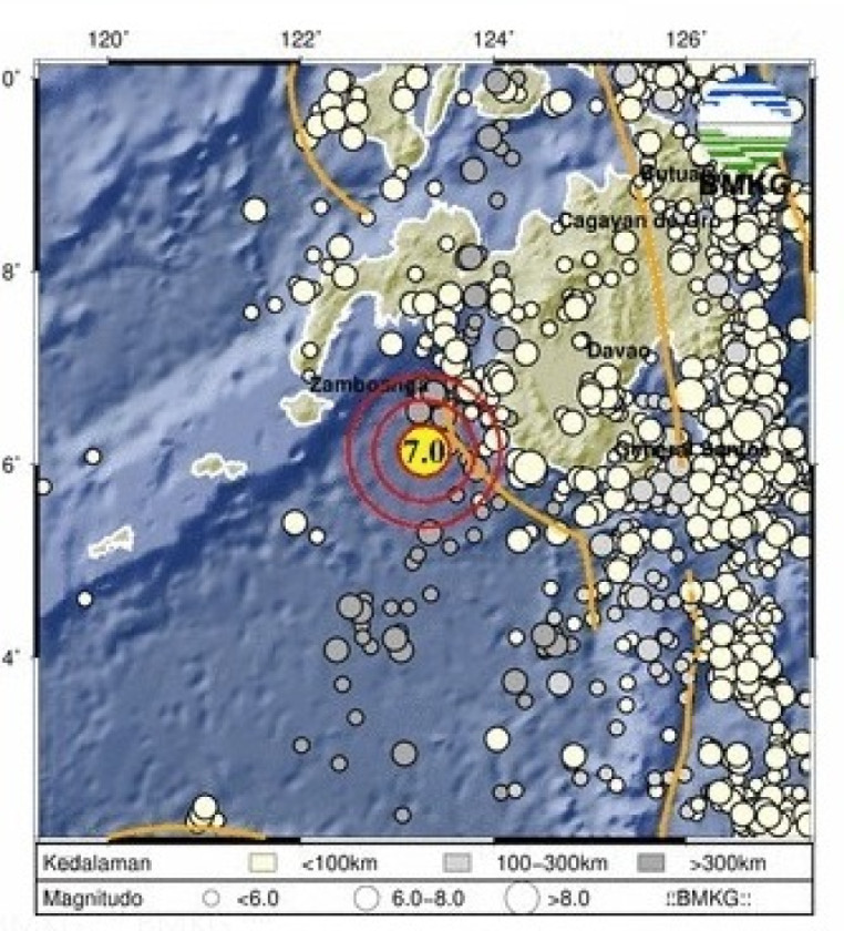 Gempa Bumi M7,0 di Kepulauan Sangihe, Sulawesi Utara, Tidak Berpotensi Tsunami