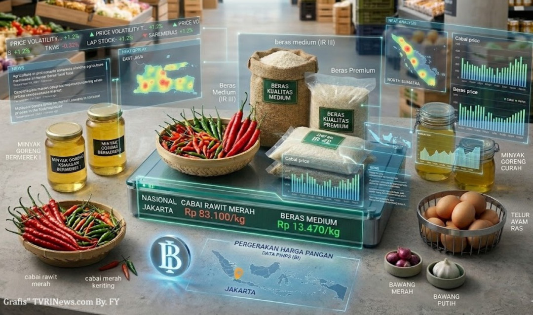 Harga Pangan Nasional dan Jakarta Bergerak Variatif