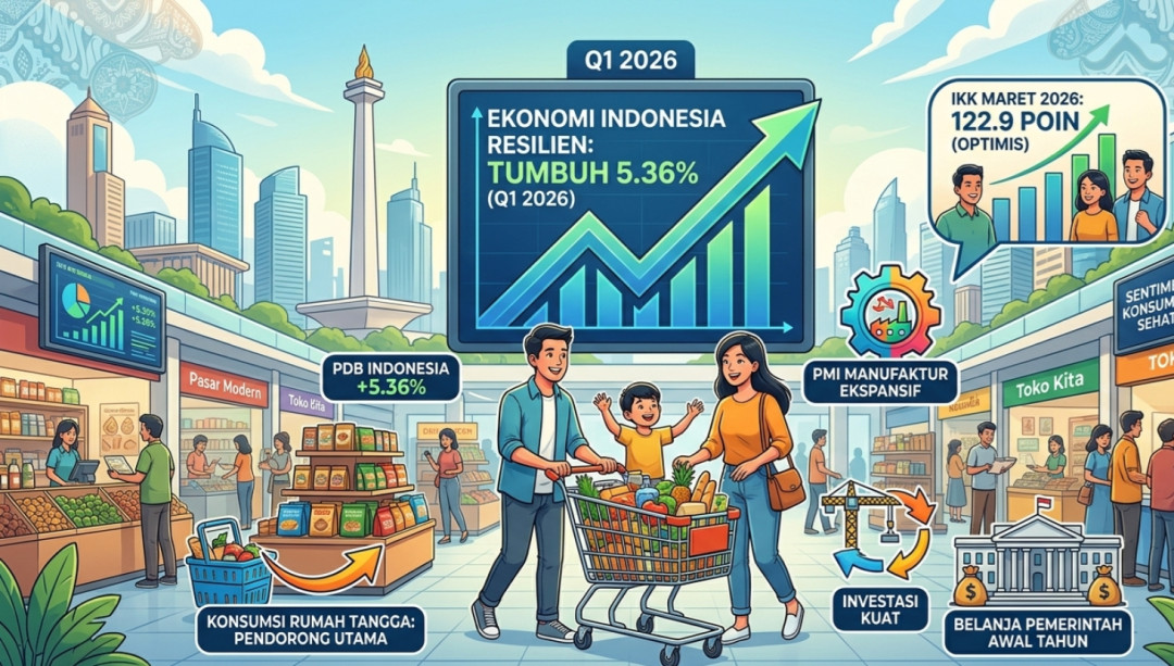 Indeks Keyakinan Konsumen Capai 122,9 Poin, Masyarakat Optimistis Terhadap Ekonomi Nasional