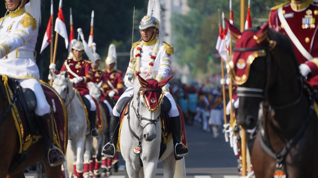 145 Kuda Didatangkan Khusus Kawal Kirab Bendera Merah Putih di HUT ke-80 RI