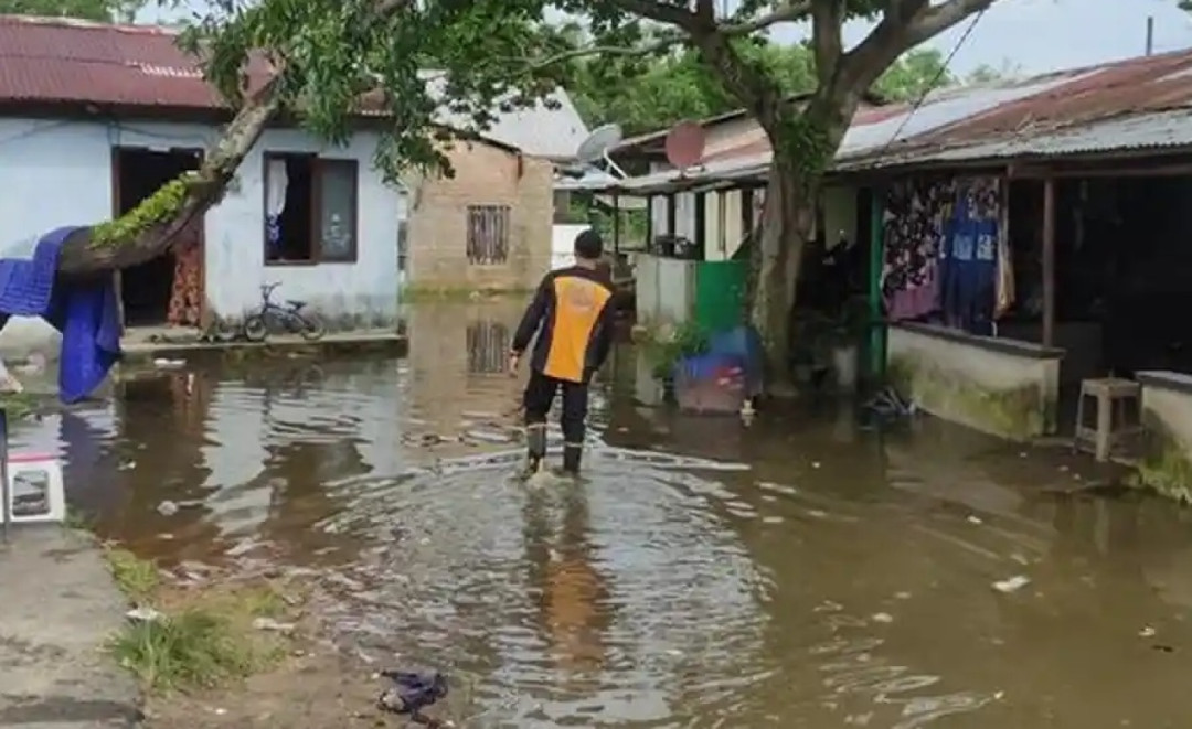 Ratusan Rumah Terdampak Banjir Rob di Bangka